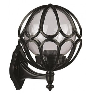 BLACK COLOR WALL GARDEN sconce 28 X 23 CM LOAD: 34 CM